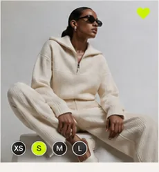 Cream knit set