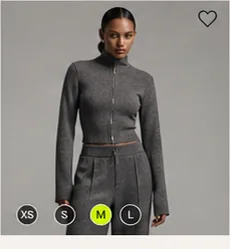 Gray knit set